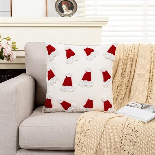 Housse de coussin Noël douce Yuletide Célébration lavable pour lit - 5