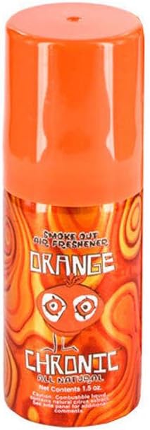 Orange Chronic All Natural Smoke Out Air Freshener 1 X 1.5oz SMALL Can Non-aerosol, Earth Friendly (UK ONLY!!)