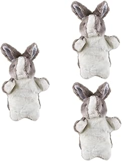 Cabilock 3 Pçs Presentes De Pelúcia Coelhos De Pelúcia Bicho De Pelúcia Para Bebê Fantoche De Desenhos Animados Crianças De Pelúcia Coelho De Pelúcia Fantoches De Mão De Coelho De Pelúcia