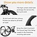 Omelaza 26 Inch Folding Mountain Bike with High Carbon Steel, 21 Speed City Bike with Dual Suspension, Folding Bicycle for Adults Men and Women