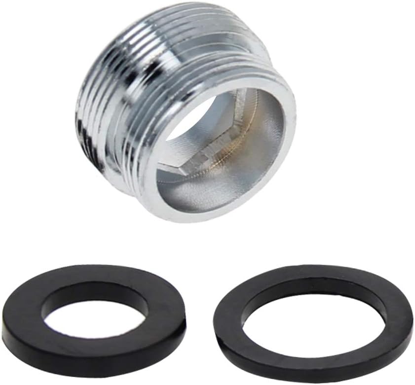 MroMax Faucet Adapter 20mm Male Thread to 22mm Male Thread Copper Connector Electroplating Faucet Accessories 1pcs