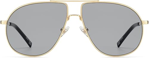 OUWEN Lentes de sol retro de gran tamaño para hombre, estilo vintage de los años 60, protección UV, lentes de sol para hombre OUWEN2230