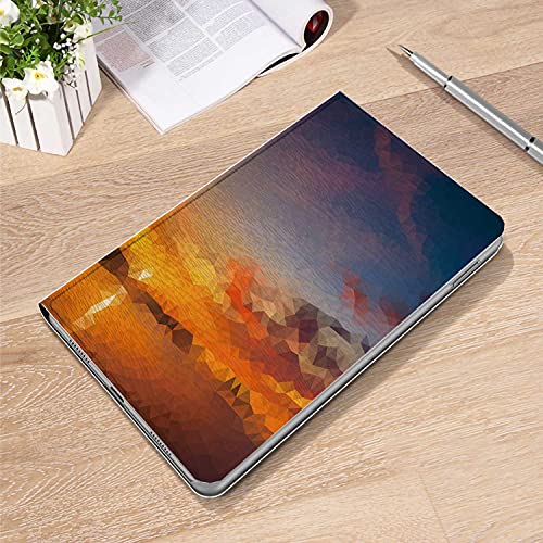 Ipad Air 2 Case,Ipad 6Th/5Th Generation Cases, Lowpoly Sunset Landscape Triangles Clouds Evening Full Body Protective Folio Leather Smart Case Cover With Wake/Sleep Feature #TOP25