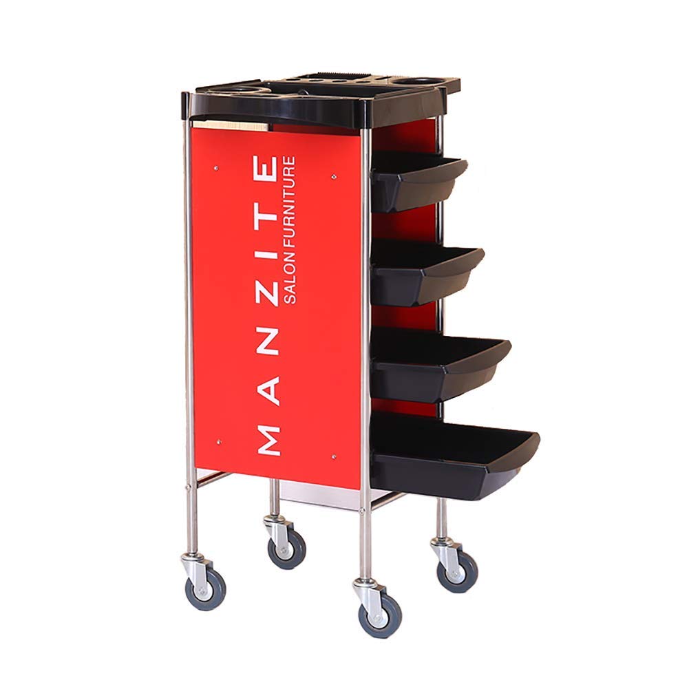 Chariot de rangement à 5 tiroirs mobile pour cuisine et salon de beauté