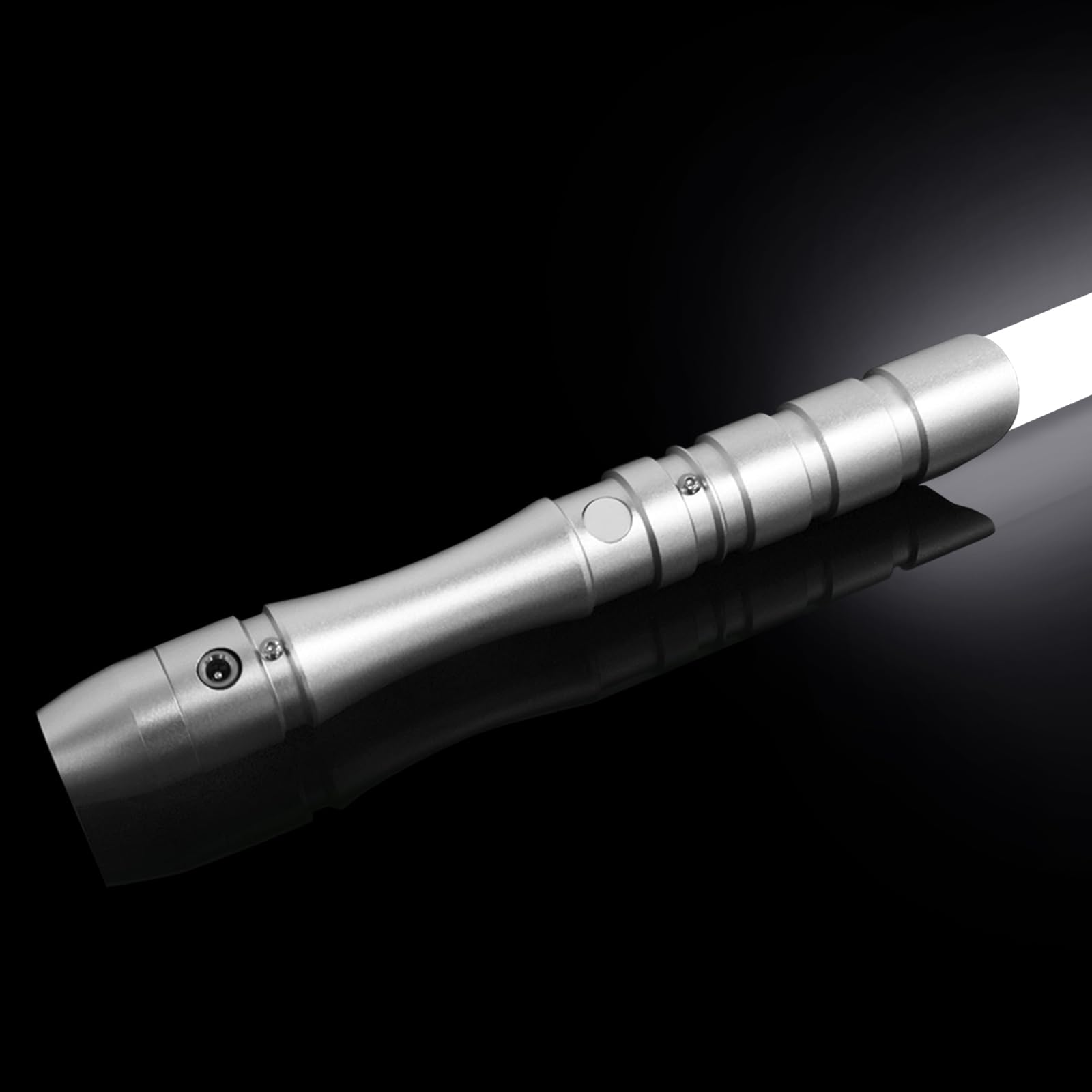 YDDSABER Pro Lightsaber, FX Light Saber, Heavy Dueling, Rechargeable Lightsabers with Full Size 38.2 Inch for Adults & Kids, Metal Hilt, Loud Sound, High Light with FOC, Blaster (White)