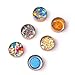 LIYAR 6oz Tin Aluminum Tins Container Round Tin Cans Candle Container with Slip-On Lid for Salve, Spices or Candies(18 Pack,Frosted Gold)