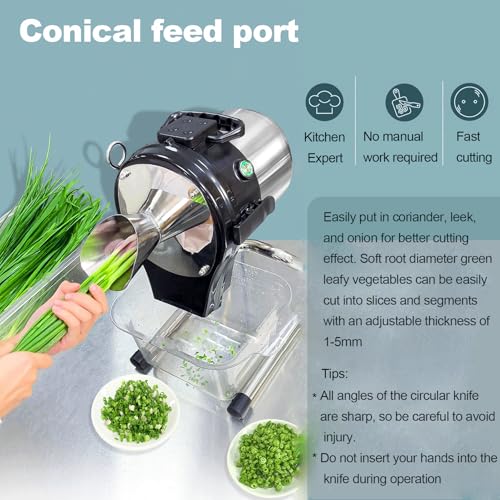 Cortadora Eléctrica de Verduras Comercial 110W Ajustable miniatura 5