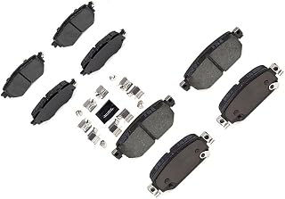 2X Front Rear Disc Brake Pad Set fits Mazda 3 Sport 2018 2.0L l4, 2.5L l4 Made in Mexico Electric Parking Brake
