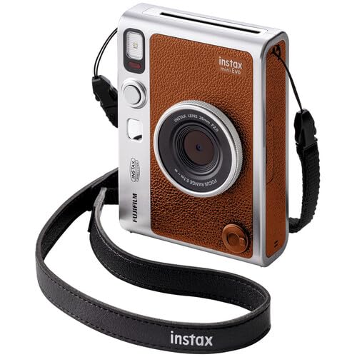 FUJIFILM INSTAX MINI EVO Hybrid Instant Camera (Brown) 20-Sheet Bundle - image 6