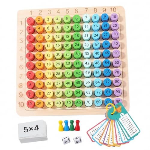 Wooden Montessori Multiplication Board – Homeschool Math Toy