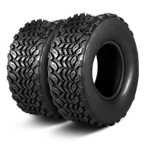 MOTOOS Set of 2 22x9.5-10 ATV UTV Tires 22x9.5x10 All-Terrain Tires 6PR Tubeless Puncture Resistant Non-Directional Tread
