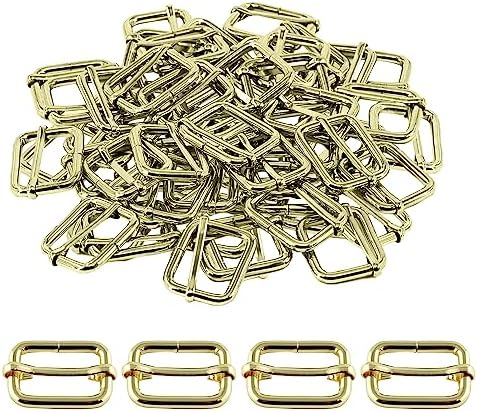 Sourcing Map G-Haken Schnalle 2 Stück - Metall Schiebeschnalle Für Rucksack & Gürtel