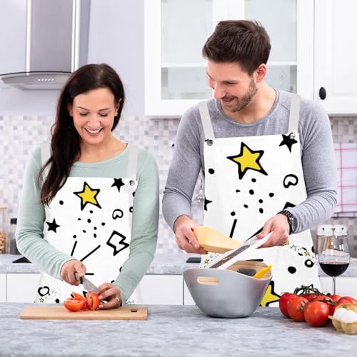 Tablier de cuisine pour éviter les taches : pack de 2 avec broches pour serveuse - 6