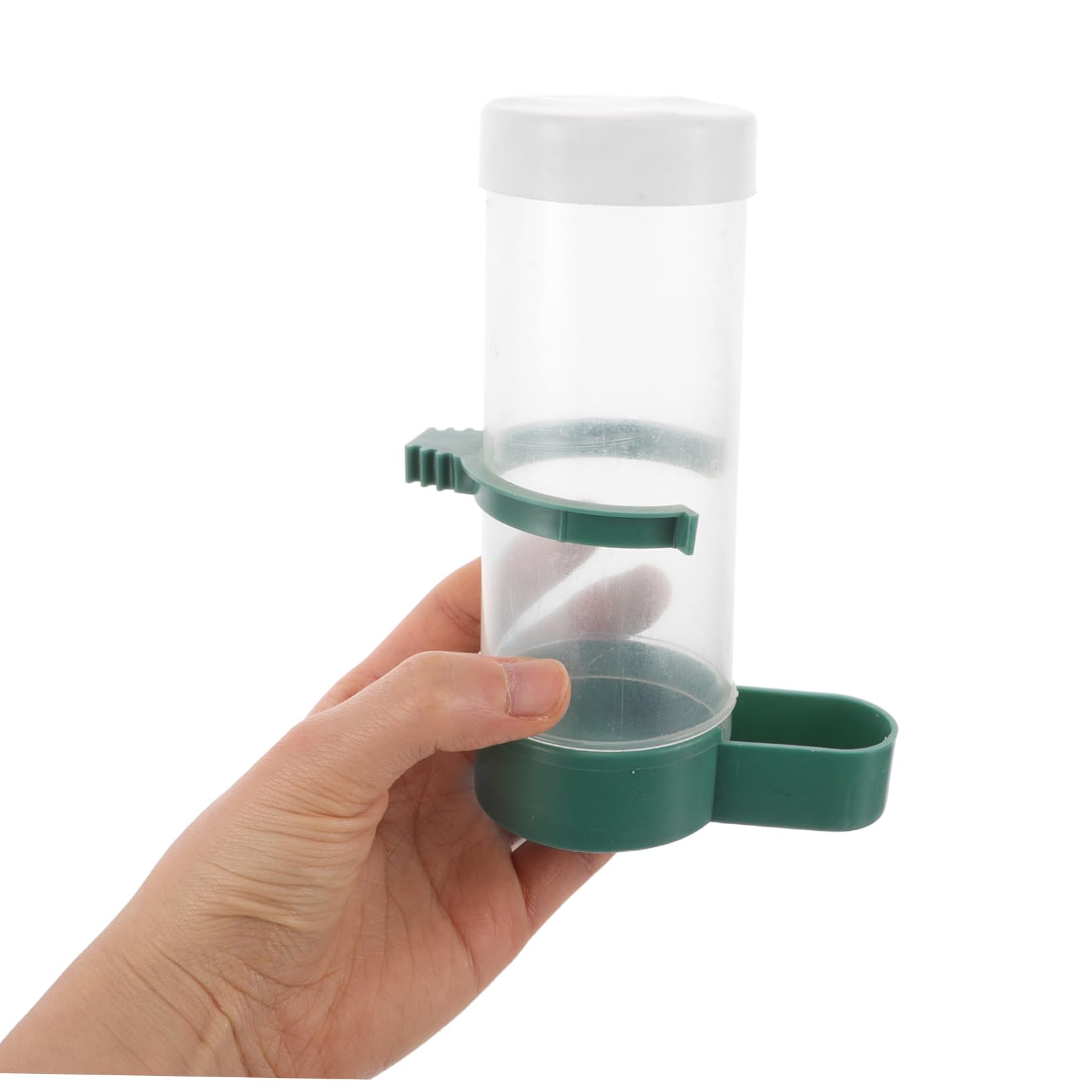 INOOMP Dispensador Automático de Comida para Pájaros 20 Pcs Diseño de Llenado Superior, Plástico Resistente para Jaula y Nido de Periquitos y Cacatúas