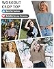 Dalavch 6 Pack Women's Crop Top Short Sleeve Athle... #5