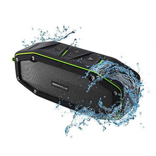 Rockville RPB27 20w Rugged Portable Waterproof Bluetooth Speaker w Bumping Bass!