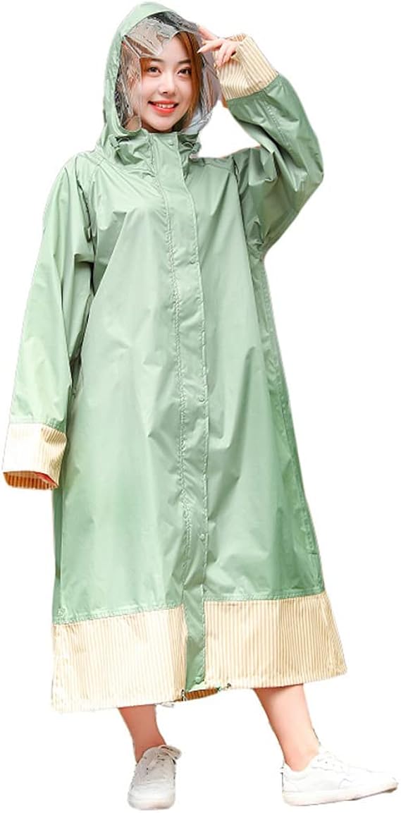 Amazon レインコート 雨ガッパ レインウェア レインコートレディース用 自転車用 通勤 通学用レインコート 3色選べる オールサイズ 防風 防水 撥水性加工 普段着 収納袋付き グリーン レインコート ポンチョ 通販