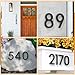 FumWens 6 Inch Floating House Numbers for Outside, Metal Address Numbers for Outdoor, Anti-Rust Modern House Numbers with Nail Kits for Front Door Garden Mailbox, Zinc Alloy Black, 911 Visibility Signage (Black 01)