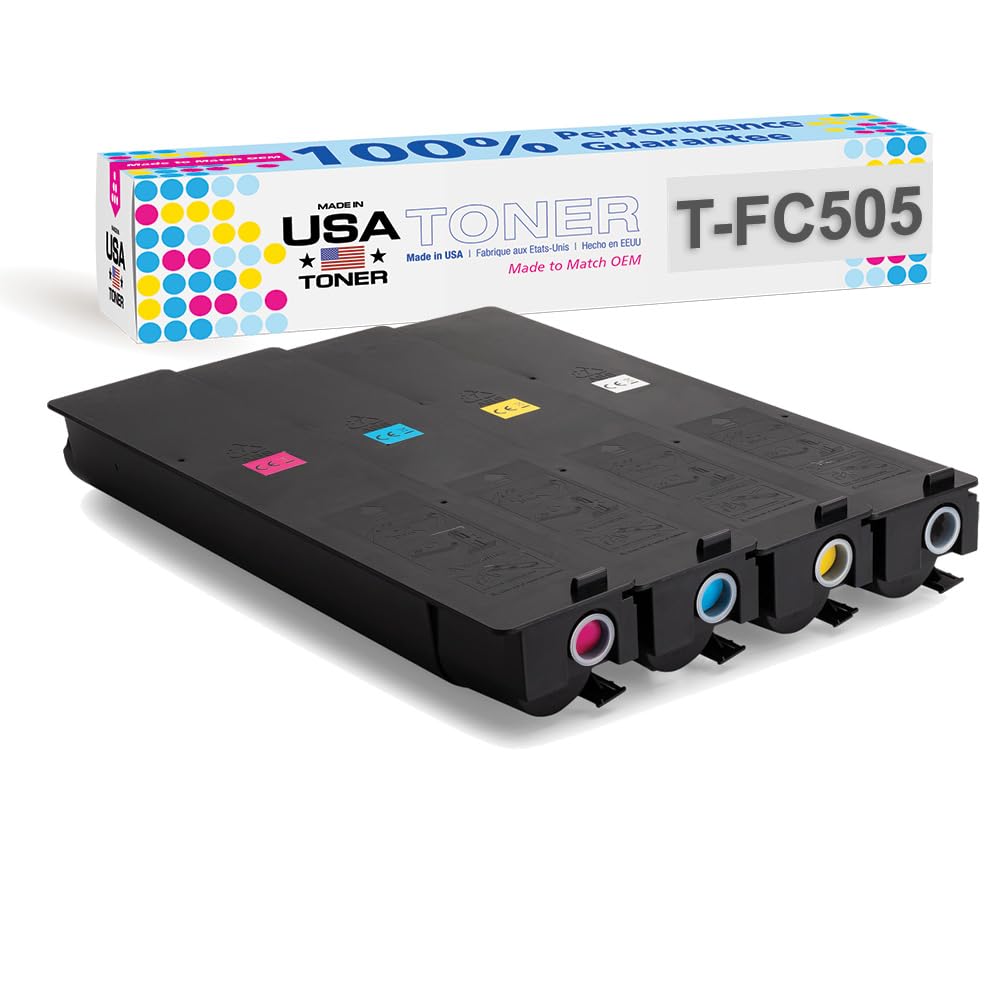 for Toshiba T-FC505U, e-Studio 2505AC, 3005AC, 3505AC, 4505AC, 5005AC (CMYK, 4 cartridges)