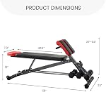 Multifunctional Finer Form Bench for Full Body All-in-One Training – Versatile exercise equipment for hyper back extension, abdominal routines, tilted bench, flat bench or bench press. Exceptional fitness equipment for your home gym