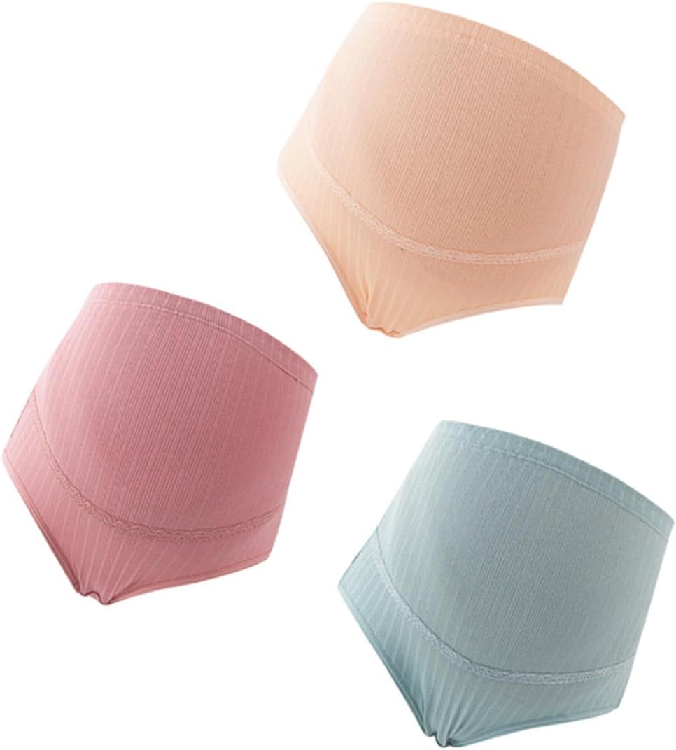 Maternity High Waist Pants 3pcs l Cotton Panties Postpartum Underwear Cotton Gentle Support Assorted Color