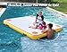 Wauffua Inflatable Floating Dock for Lakes, Thick and Extra Wide Lake Floats for Adults, Non-Slip Air Dock Platform with Portable Carrying Bag, Floating Platform Island for Pool Beach Ocean