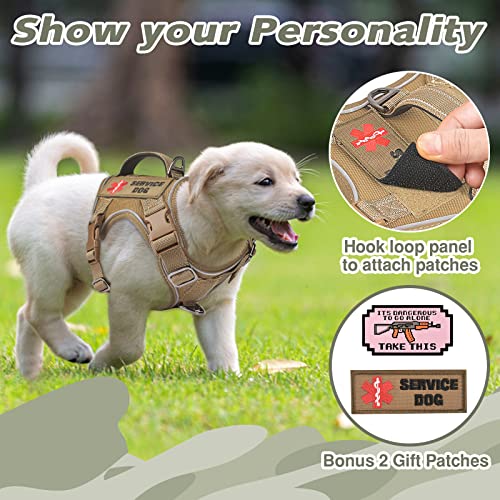 Tactical-Dog-Harness-for-Small-Dog-No-Pull-Military-Service-Dog-Vest-with-Vertical-Handle-Reflective-Puppy-Vest-Harness-for-Outdoor-Training-Khaki-XS - Cucciolini Doodles   Tactical-Dog-Harness-for-Small-Dog-No-Pull-Military-Service-Dog-Vest-with-Vertical-Handle-Reflective-Puppy-Vest-Harness-for-Outdoor-Training-Khaki-XS