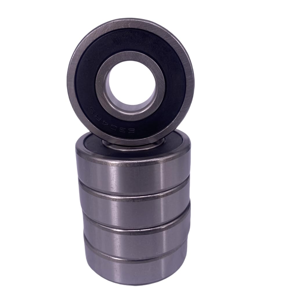 DEEG 10 PCS 6304-2RS 20x52x15mm Ball Bearing Double Rubber Seal Bearings Replacement for Pool Motor Bearings, Snowmobile,Yamaha Roadstar Rear Wheel, Lawn Mower Deck Spindle…