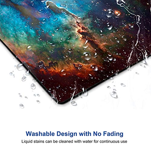Mouse Pad, Galaxy Mouse Pad, Square Waterproof Mouse Pad Non-Slip Rubber Base Mousepads For Office Laptop, 9.5"X7.9"X0.12" Inch(Blue Galaxy) #TOP4