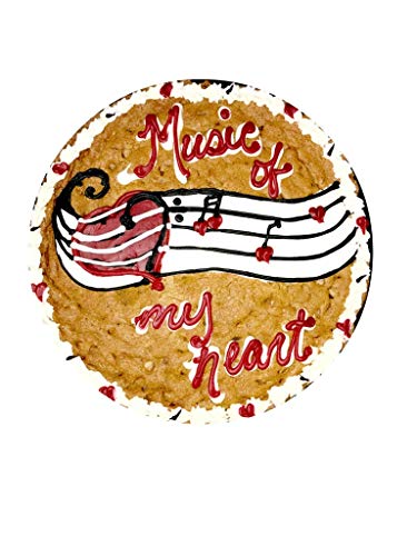 The Great Cookie 13-inch Heart Musical Cookie Cake (Chocolate Chip)