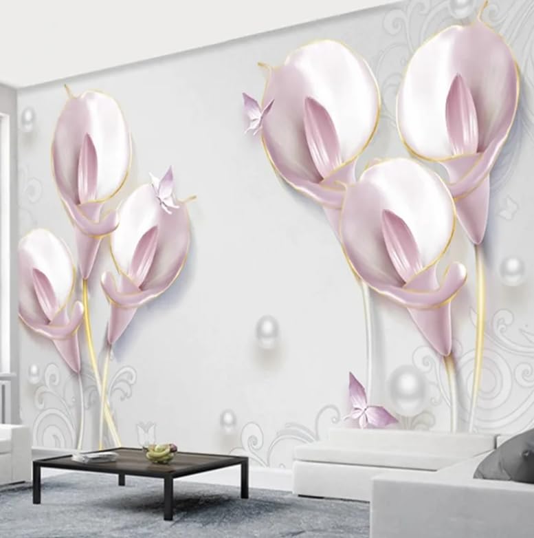 Papier peint fleurs murale 350x256cm fond décor pour KTV bar et restaurant