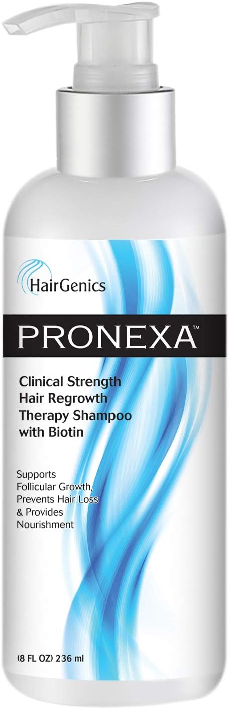 Hairgenics Pronexa Clinical Strength Hair Growth & Regrowth Therapy Hair Loss Shampoo With Biotin, Collagen, and DHT Blockers for Thinning Hair, 8 fl. oz.