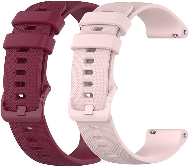 Galaxy Watch 3 41mm Bands Silicone, Samsung Galaxy Watch Active 2 44mm Bands Sport for Men Women, 20mm Replacement Watch Strap for Samsung Gear Sport/Galaxy Watch Active 40mm-Black