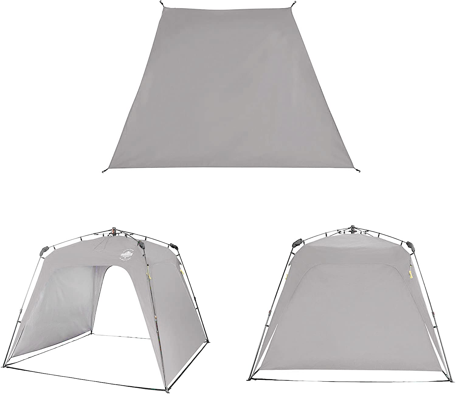 Lumaland Outdoor Pop Up Gazebo Sidewall, Side part Light Grey, 244 x 155 x 132,5 cm - Image 4