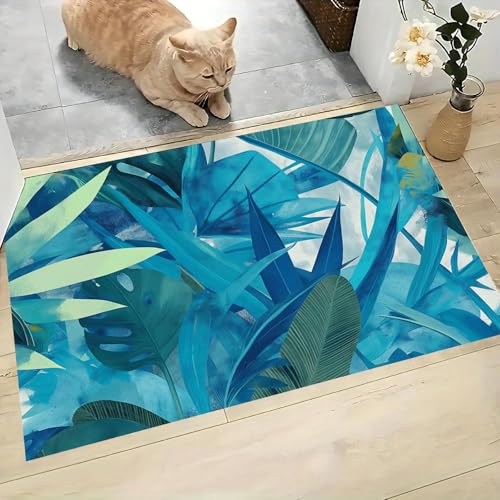 Paillasson de scène de jungle aux finitions douces 80x120