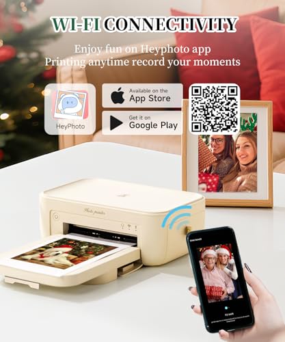 Image of iDPRT 4x6 Photo Printer with 108 Sheets & 2 Ribbons,Instant Picture Printer - Dye Sublimation, Portable Color Photo Printers for iPhone, Android, WI-Fi Connnecting, Home Use