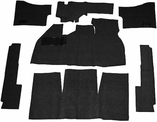 Kit de alfombras, 9 piezas, para Beetle 73-77, negro, compatible con Dune Buggy