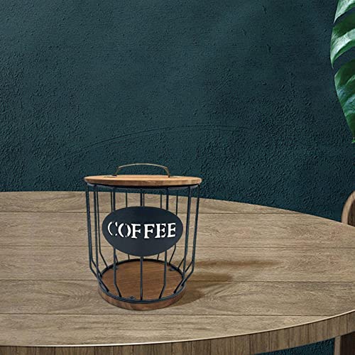 Cages à capsules de café au design géométrique noir pour bar - 7