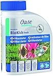 OASE 50562 AquaActiv BioKick Fresh 500 ml para 10....: LIMPIEZA DEL FILTRO DEL ESTANQUE: Los cultivos iniciadores del filtro OASE BioKick Fresh aumentan el rendimiento del filtro del estanque y eliminan el exceso de nutrientes como amonio, amoníaco, nitrito y nitrato con microorganismos. RESTAURACIÓN DEL...