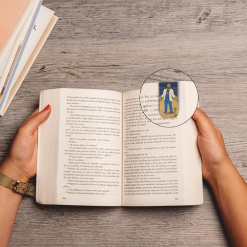 Image of Zesta Magnetic Bookmark Set of 7 | Aesthetic Book Mark for Reading | Cute Anime Bookmarks for Kids, Students | Book Accessories for Novels, Gifts for Readers(Cricket Magnetic Bookmarks, 9X2.5 Cms)
