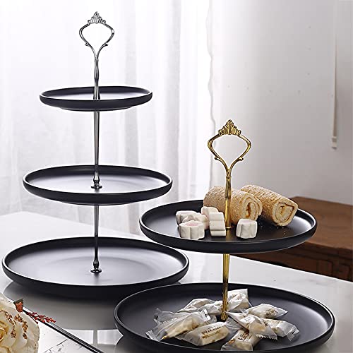 Présentoir cupcake pour tea party et buffet de mariage chic en or - 6