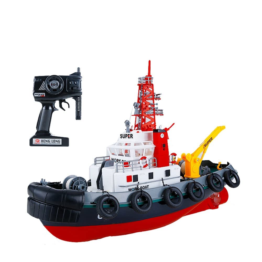Work Boat RC Tugboat 2.4Ghz Radio Control Tug Boat Tow Model 23