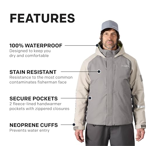 Grundéns Transmit X Jacket - Men’s Waterproof and Wind Resistant Jacket, All Weather Commercial Fishing, Breathable4