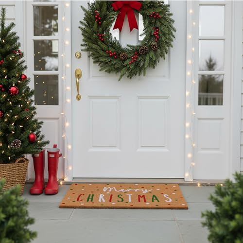 Calloway Mills 116572436 ホワイト フェスティブ メリークリスマス ドアマット、61.0 cmx91.4 cm [2]