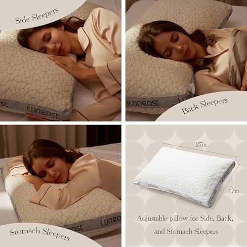 50% Off Luneast Adjustable Memory Foam Pillow - Queen Size - Image 3