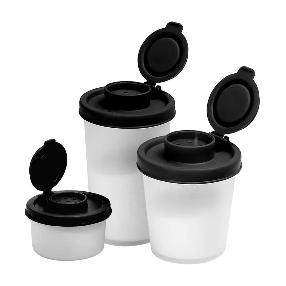 CTRLZS Salt and Pepper Shakers Moisture Proof Travel Spice Set Spice Jar with Covers Lids