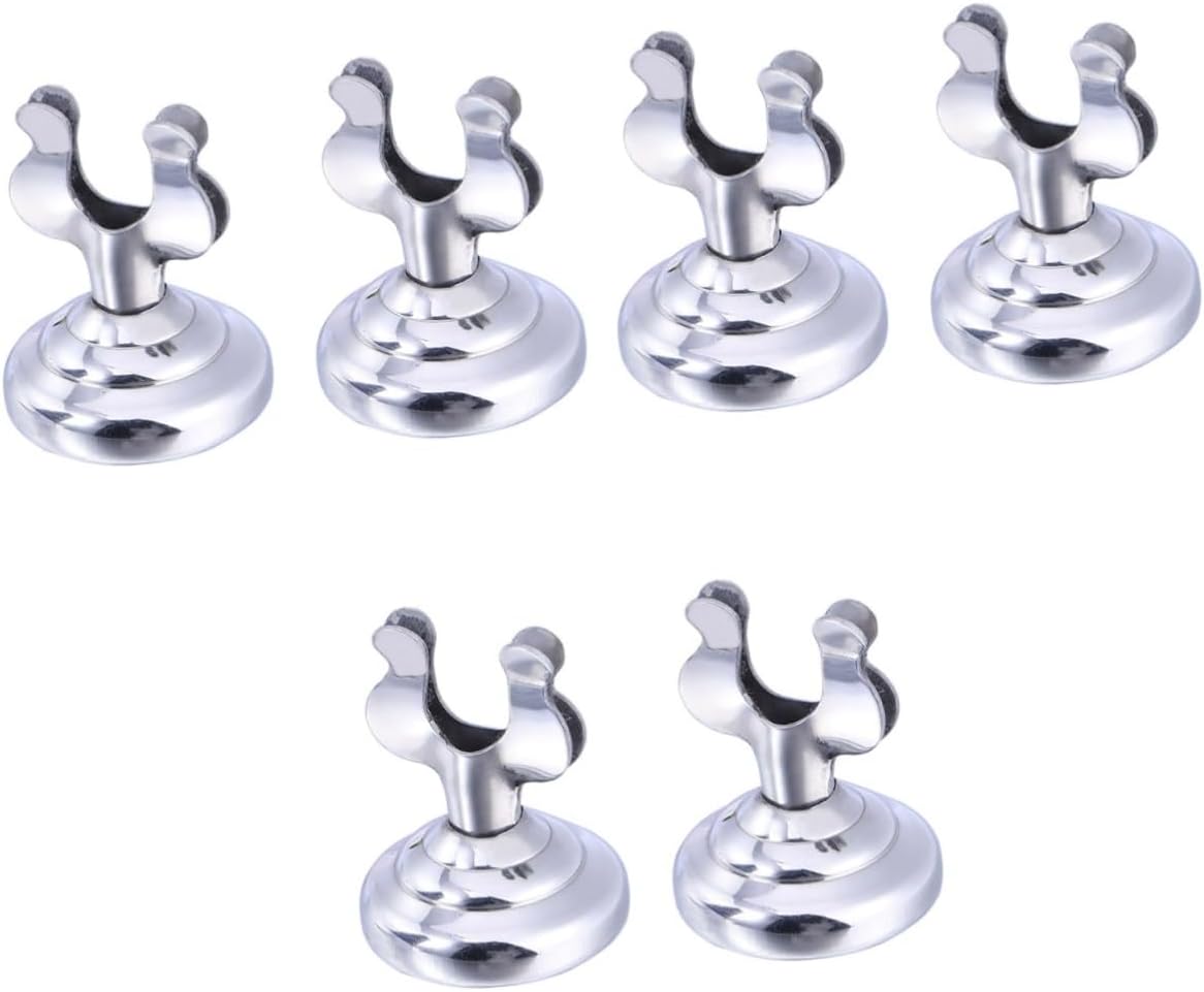 12pcs Restaurant Meal Holder Stainless Steel Menu Place Holder Sleek Tabletop Display Stand