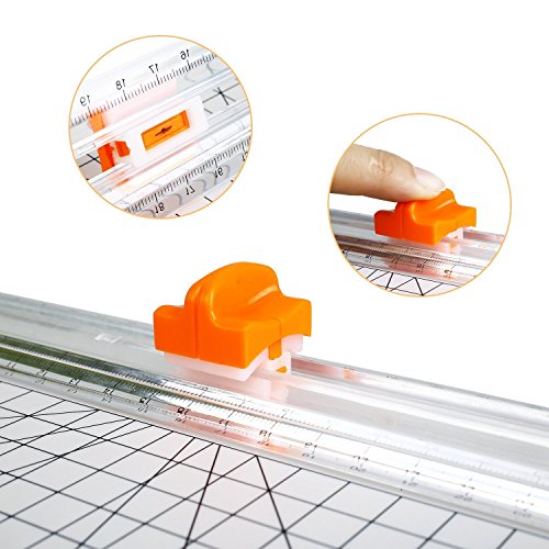 firbon paper cutter replacement blade with automatic security safeguard design for a4 black and white paper trimmer 5 pack