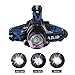 Lightess Head Lamps Rechargeable Headlamp Flashlight Super-Bright 2200 Lumens Waterproof Head Torch with 3 Modes, LED Powerful Headlight for Camping Fishing Cycling Running Hiking Hunting