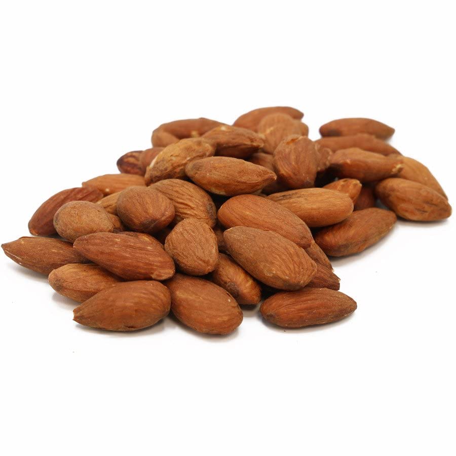 C.J. Dannemiller Dry Roasted Almonds, Bulk 25 LB Box, Whole Red Unsalted Almonds Perfect for Snacking, Baking, Cooking